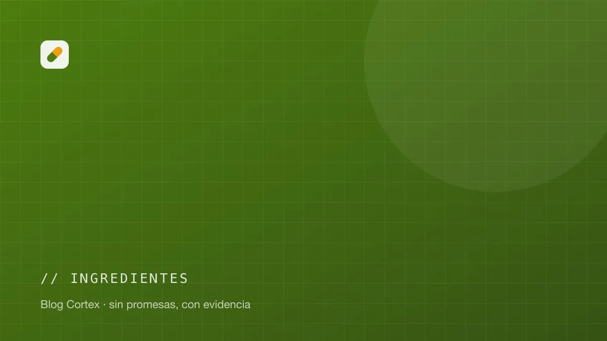 Portada de la categoría ingredientes del blog Cortex