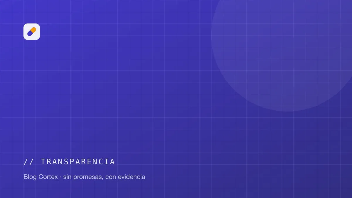 Portada de la categoría transparencia del blog Cortex