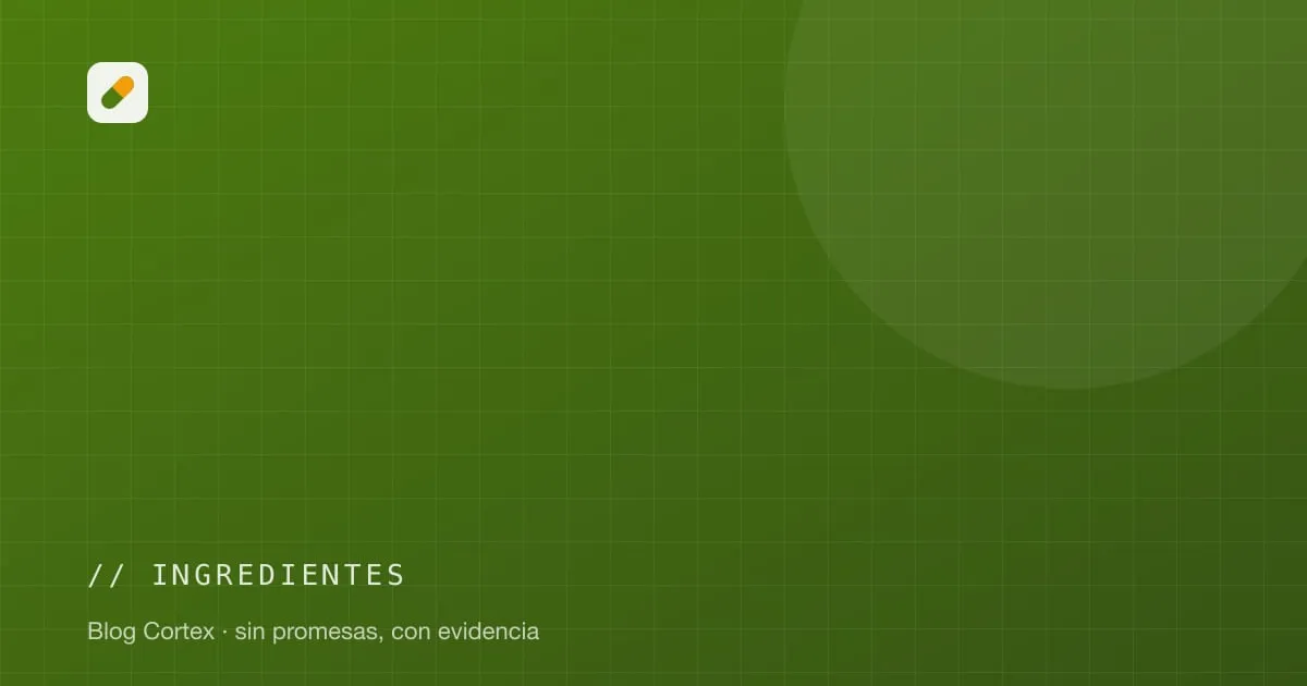 Portada de la categoría ingredientes del blog Cortex