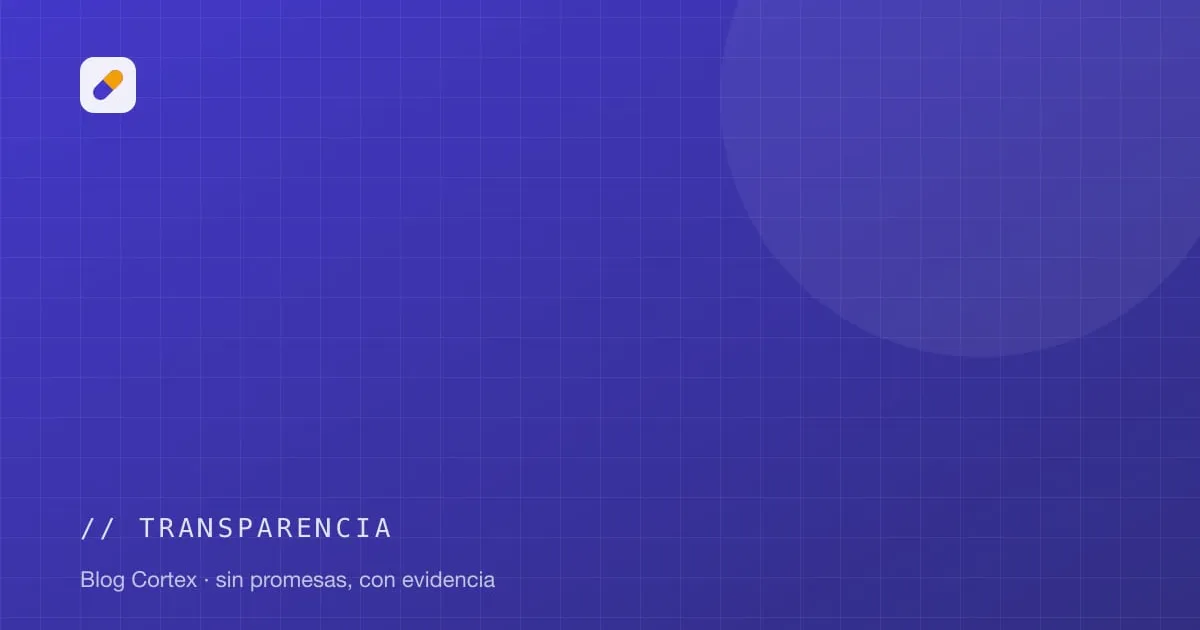 Portada de la categoría transparencia del blog Cortex