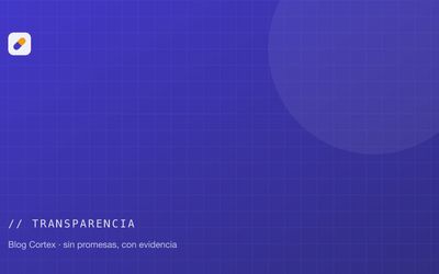 Portada de la categoría transparencia del blog Cortex